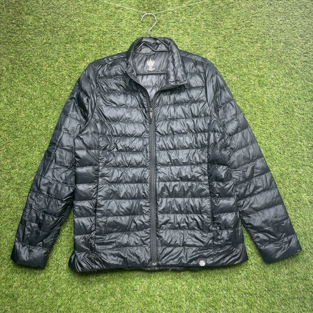 REI Co-op Down Jacket Mens XL 650-Fill Puffer Full Zip Lightweight Black 154167